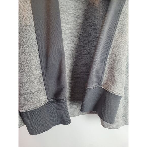 Nike Golf Mens Pullover Mock Neck Dri-Fit 1/4 Zip Sweatshirt Heather Gray Size L - Picture 12 of 13